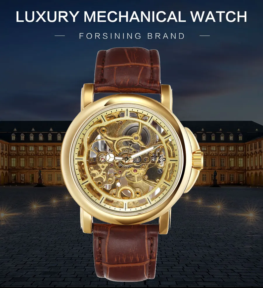 F-A979_01 FORSINING New Fashion Golden Mechanical Watch Men Design Top Brand Luxury Leather Skeleton Man Auto Wristwatch Relogio Masculino (1)