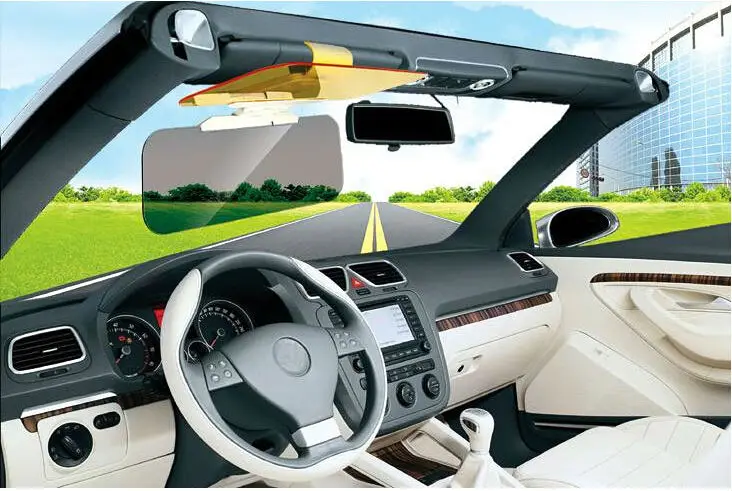2pcs Car Auto Dazzling Goggle Day and Night Vision Mirror Sun Visors Free Shipping