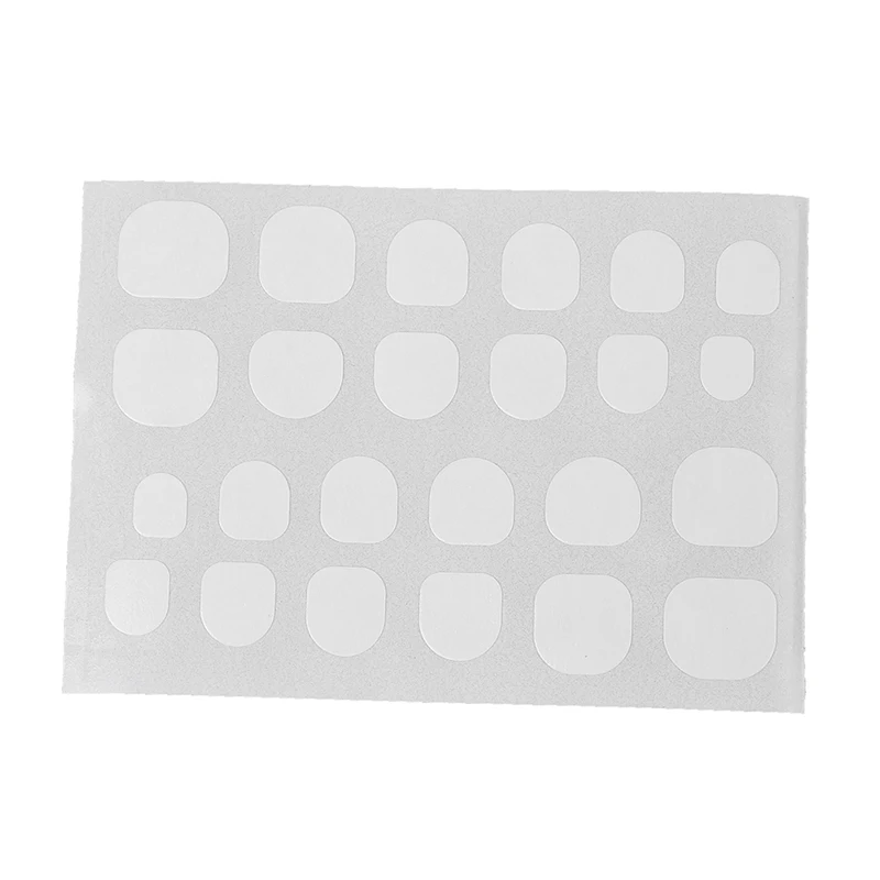 

240pcs/10sheet Waterproof False Art Extension Glue Tool DIY Nail Tip White False Nails Tool Double Sided Self Adhesive Sticker