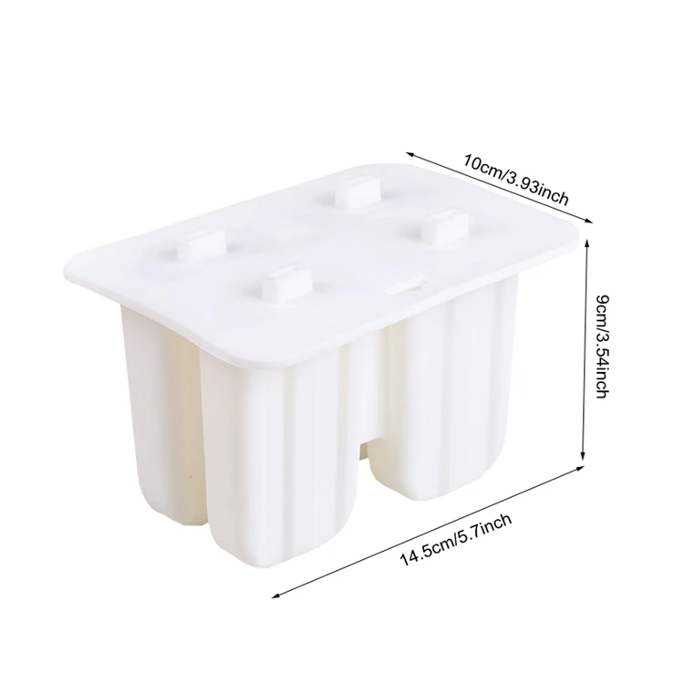 4 отверстия силиконовые емкости для мороженого экологически чистые Формочки Для Мороженного «фруктовый лед» бытовые кухонные гаджеты нетоксичные детские инструменты для мороженого аксессуары