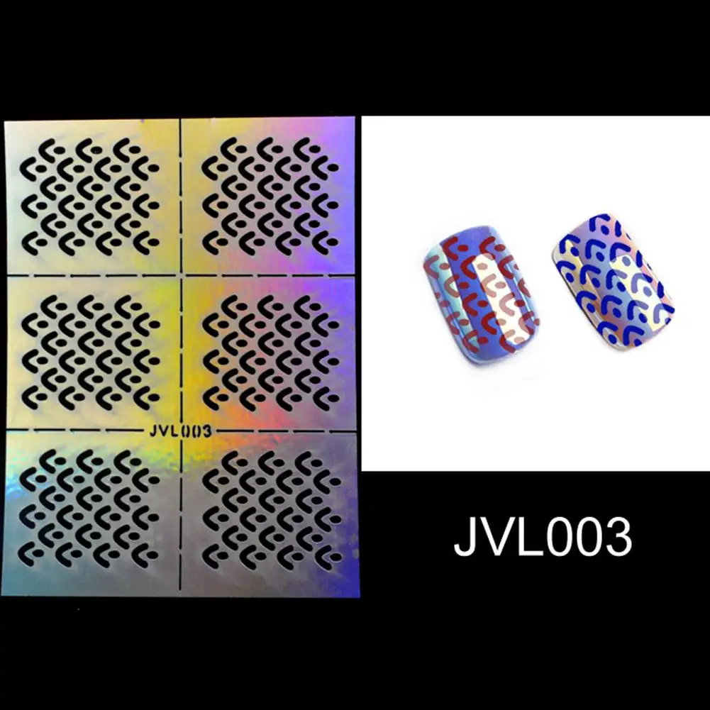 8*6 см трафарет многоразового использования для дизайна ногтей винилы трафареты полые наклейки Советы Наклейка украшение DIY инструмент для женщин/девочек