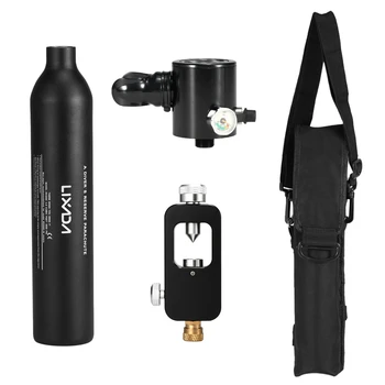 

Lixada 0.5L Scuba Oxygen Cylinder Scuba Regulator Air Tank Refill Adapter Cylinder Bag Underwater Breathing Equipment
