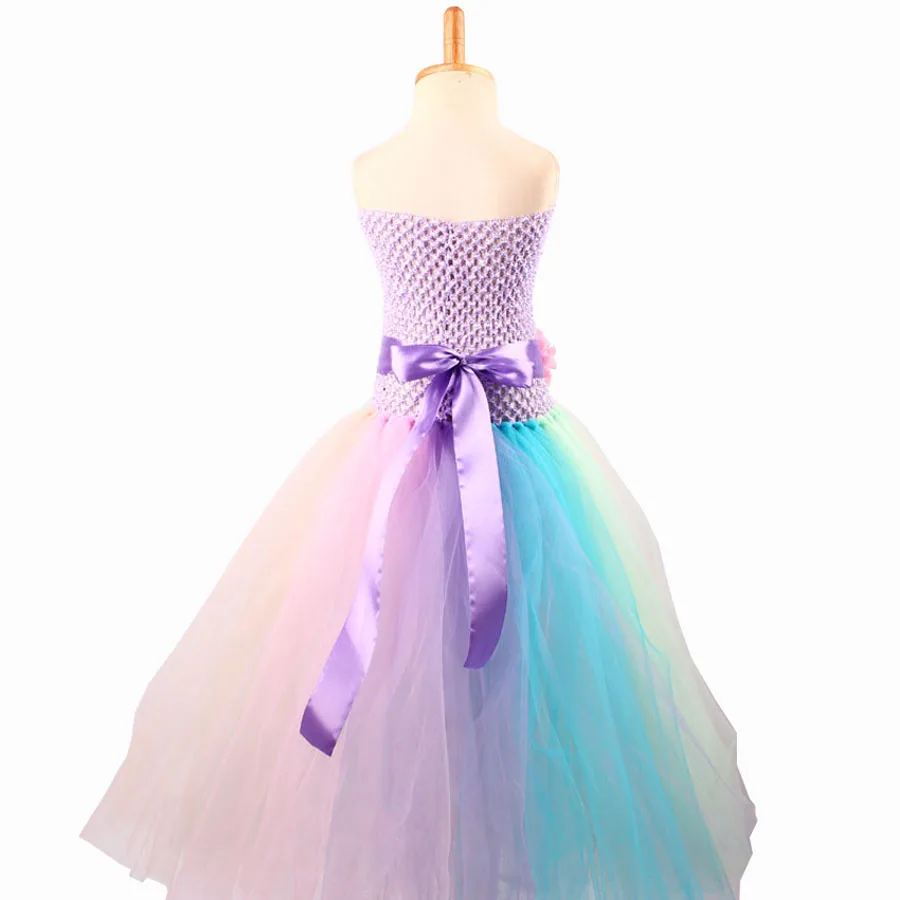 Baby Girl Flower Pony Unicorn Tutu Dress Extra Fluffy Kids Fairy Wedding Birthday Party Dresses with Hair Hoop for Cosplay (6)