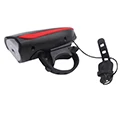 Flash Deal Dropshipping Bike Light LED Flashlight With Bell + Horn Luces Bicicleta  Lamp MTB Road Cycling Headlight Bicycle Accessories 1