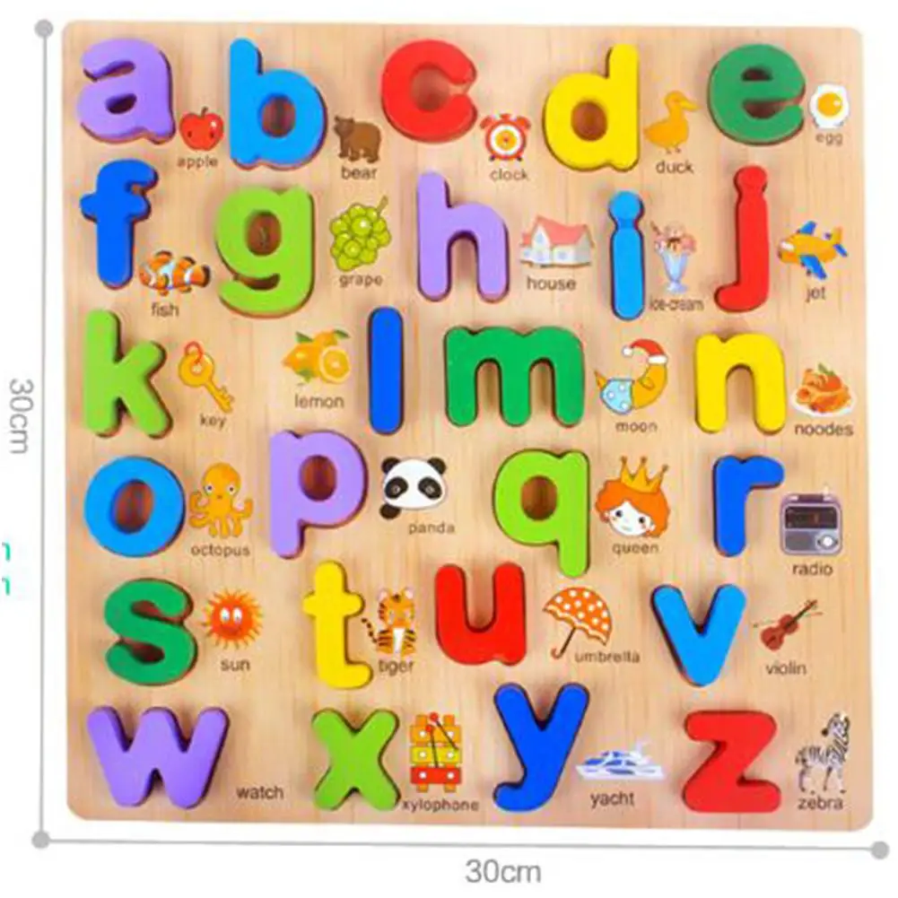LeadingStar головоломки деревянные игрушки Алфавит/цифра Пазлы игрушки для детей Алфавит понять доска детские развивающие игрушки