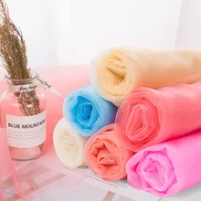 50 см* 150 см износостойкая органза ткань Свадебная вечеринка украшение для свадебного платья головной убор бант Сделай Сам 24 цвета