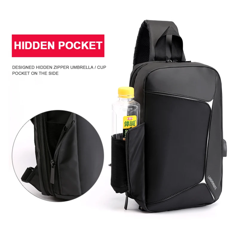 الأعمال الرجال الصدر حقائب الكتف Crossbody حقيبة الرجال رسول الذكور USB شحن كيس بولسا رجل المدرسة الصيف عبر الجسم حزام