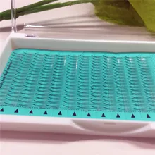 2 лотка 3D предварительно сделанный объем ресниц вентиляторы русский объем отдельные пучки ресниц наращивание шелковых ресниц натуральные длинные ресницы