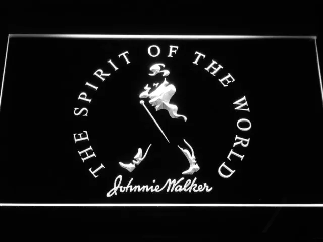 A189 Johnnie Walker дух мира светодиодный неоновая вывеска