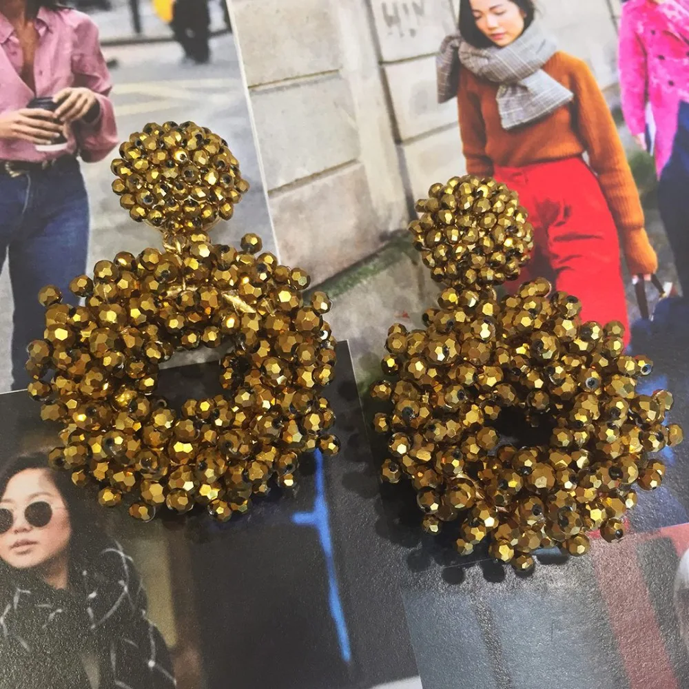 Miwens, 5 цветов, бусины, Boho, висячие серьги, для женщин, трендовые, Большая подвеска, серьги для женщин, опт, бижутерия ручной работы, ювелирные изделия A239