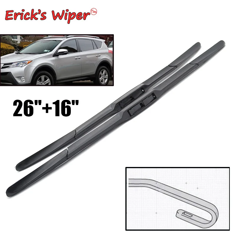Erick's Wiper Front Wiper Blades For Toyota RAV4 XA40 2013 2017 2016