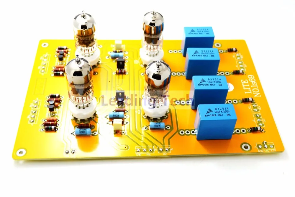 LITE LS69 полный сбалансированный преусилитель ECC88 * 4 w/6DJ8 Tubes усилитель высокое