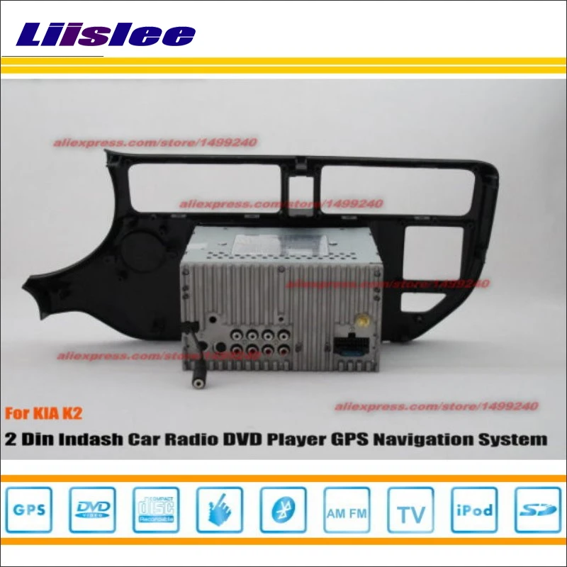 Perfect Liislee For KIA K2 Right Hand Drive RHD 2012~2015 Radio DVD Player GPS Navigation System Double Din Car Audio Installation Set 3