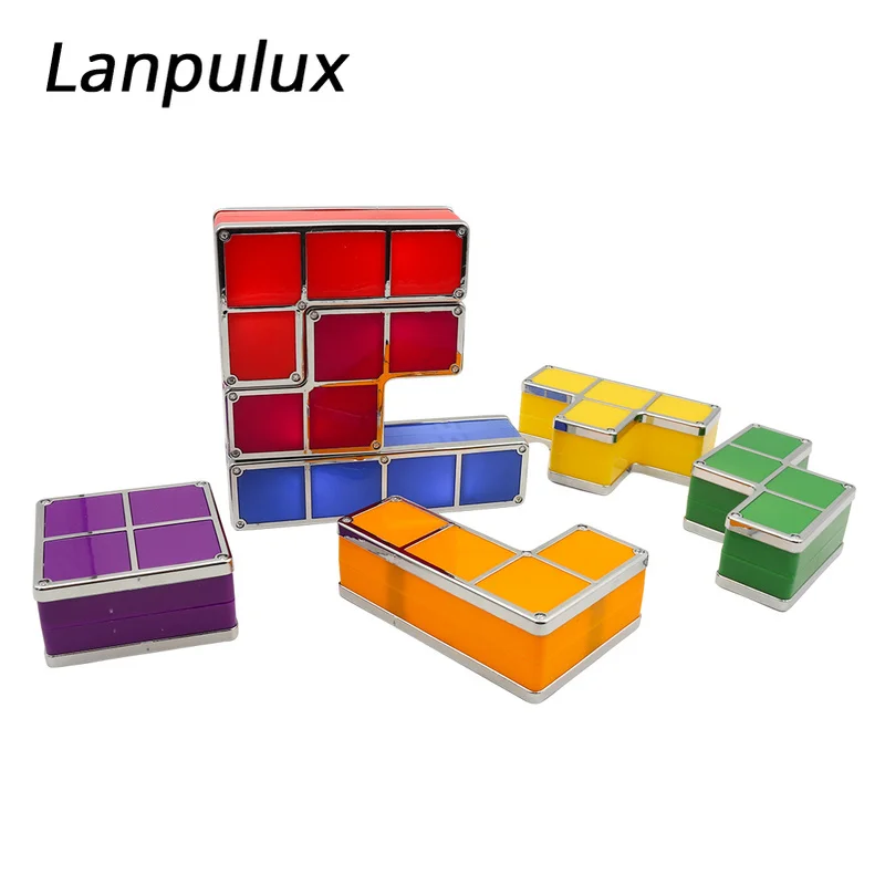 Lanpulux креативная светодиодная игрушка DIY Tetris головоломка детский ночник