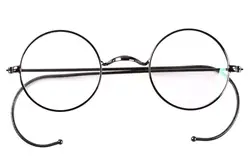 Agstum 42 мм Круглый Винтаж антикварное украшение с проволокой очки рамки для мужчин женщин Рецепт RX