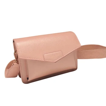 

Ins Bags Women Shoulder Bag Girls Casual Solid Color PU Small Bags Wild Retro Letter Print Messenger Wide Strap Crossbody 2019