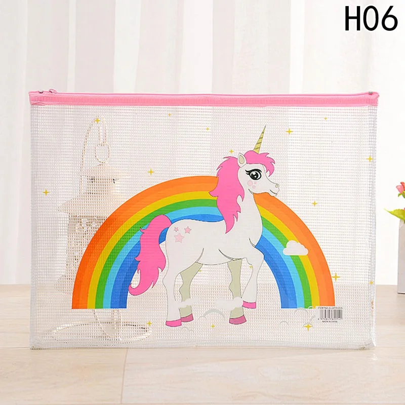 Kawaii животных наполнение мешок A5 прозрачный ПВХ Наполнение продукта милый большой пенал для девочек мальчиков школьные канцелярские принадлежности