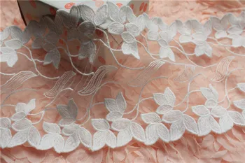 

14 yards Lace Trim,Off White Lace Fabric Bilateral Lace Trim Accent Motif Wedding Veil