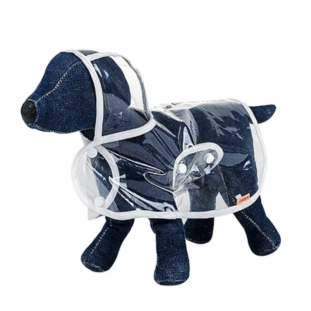Прозрачный водонепроницаемый зонтик дождевик для питомца щенка куртка дождевик одежда