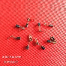10PCS/LOT, 3.5X3.5X4.5mm Carbon Brushes For SAESHIN Korea 204 Grinding machine,Engraving machine,Electronic pen etc.
