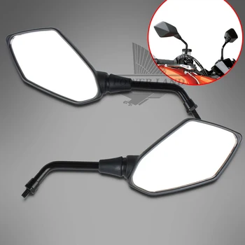

1pair Black Left Right Side 8mm Reverse Pair Of Rear View Side Mirrors For Kawasaki Z1000 Z750 ER6N KLE400 KLE500