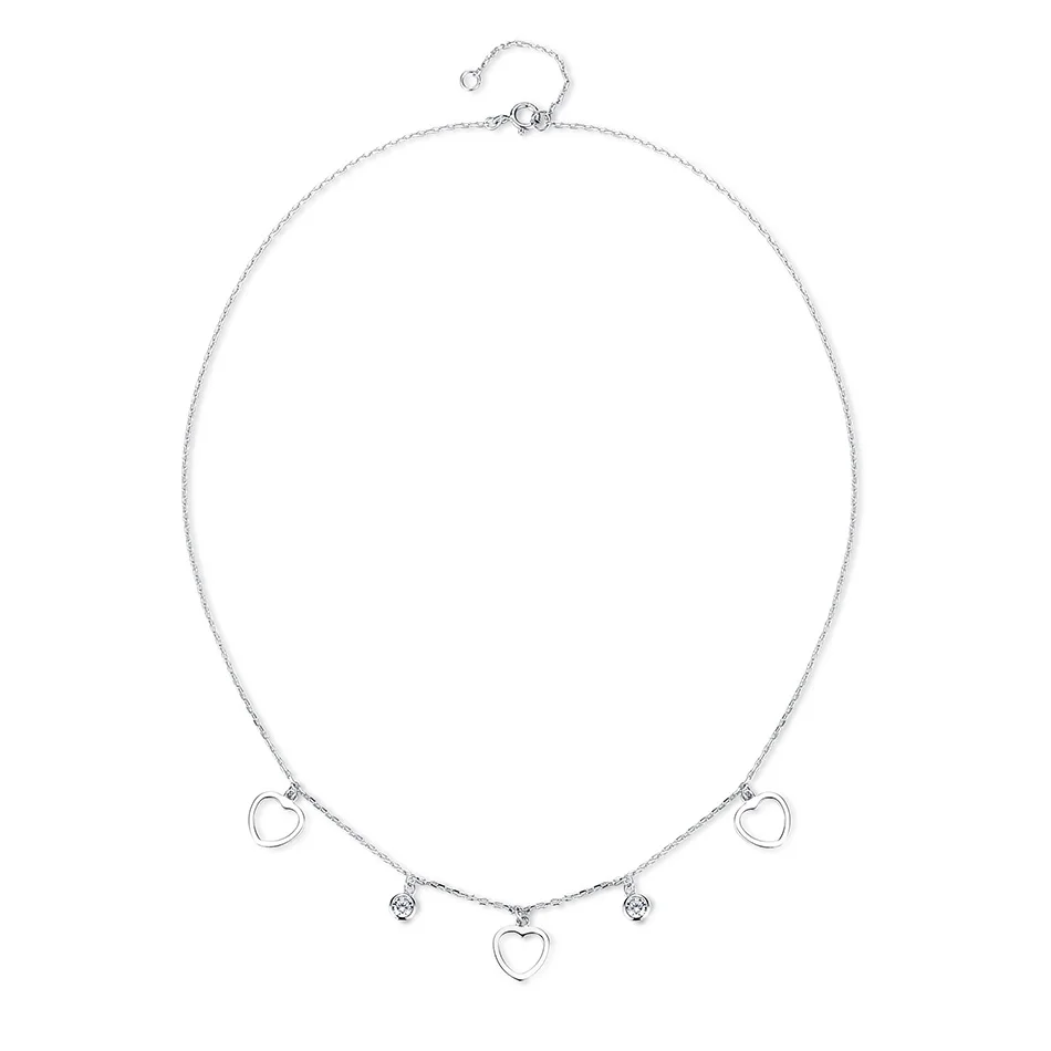Подлинный eleshe 925 пробы серебряный кулон Чокеры ожерелья для женщин Дамская мода Стерлинговое Серебро-ювелирные изделия Рождественский подарок
