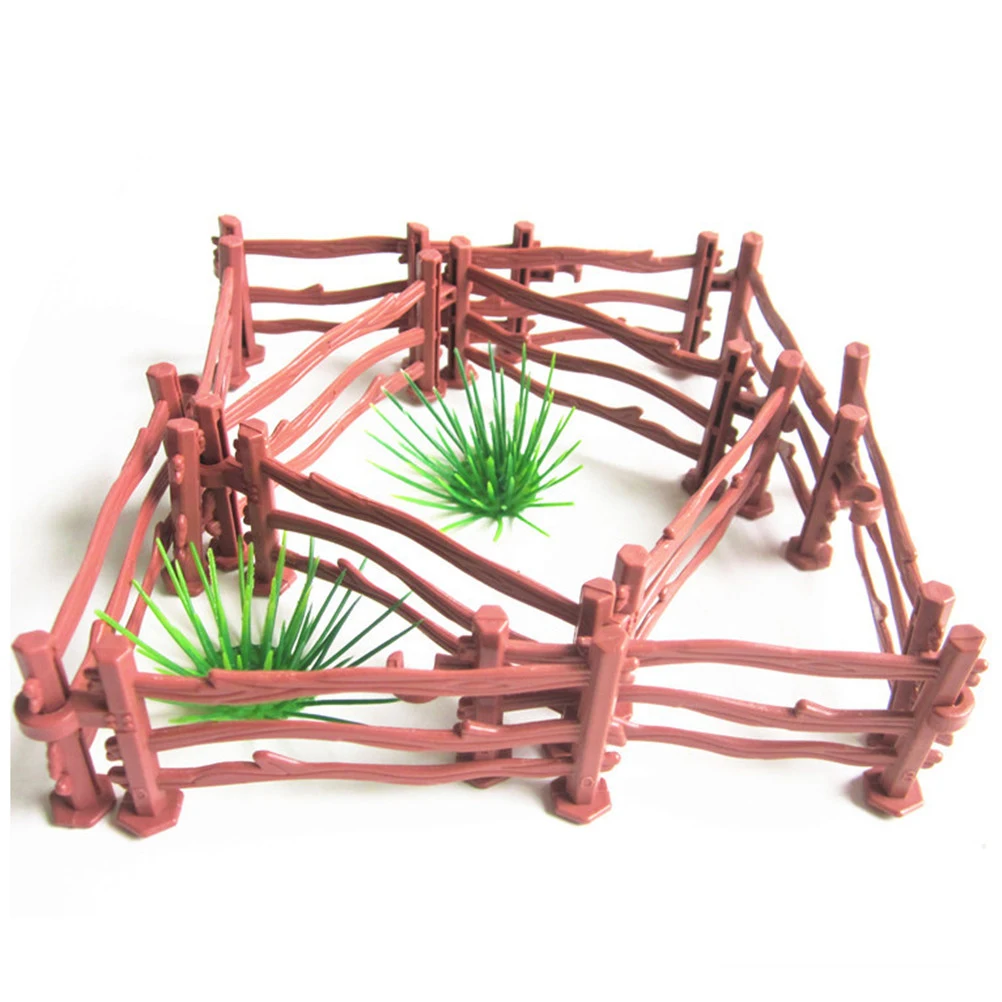 

10Pcs Kids Military Sand Scene Toy Accessories Mini Simulation Double Hook Fence high quality