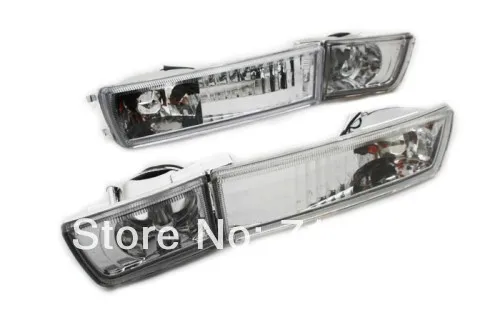 

Clear Crystal Style Euro Bumper Fog & Turn Signal Lights For Volkswagen For VW Golf MK3