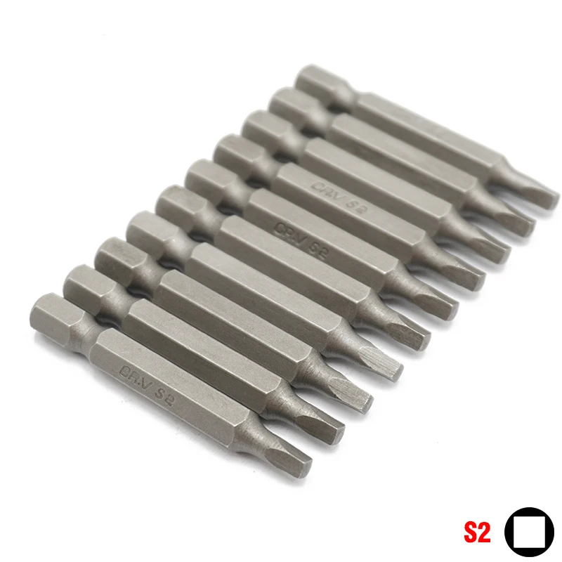 50 мм Длина 1/4 дюйма 6,35 мм шестигранный хвостовик квадратный S0 S1 ...