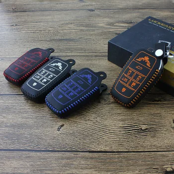

High quality car Key case 2014-2020 OEM For Toyota Previa Trd Alphard top layer leather wallet holder remote key cover