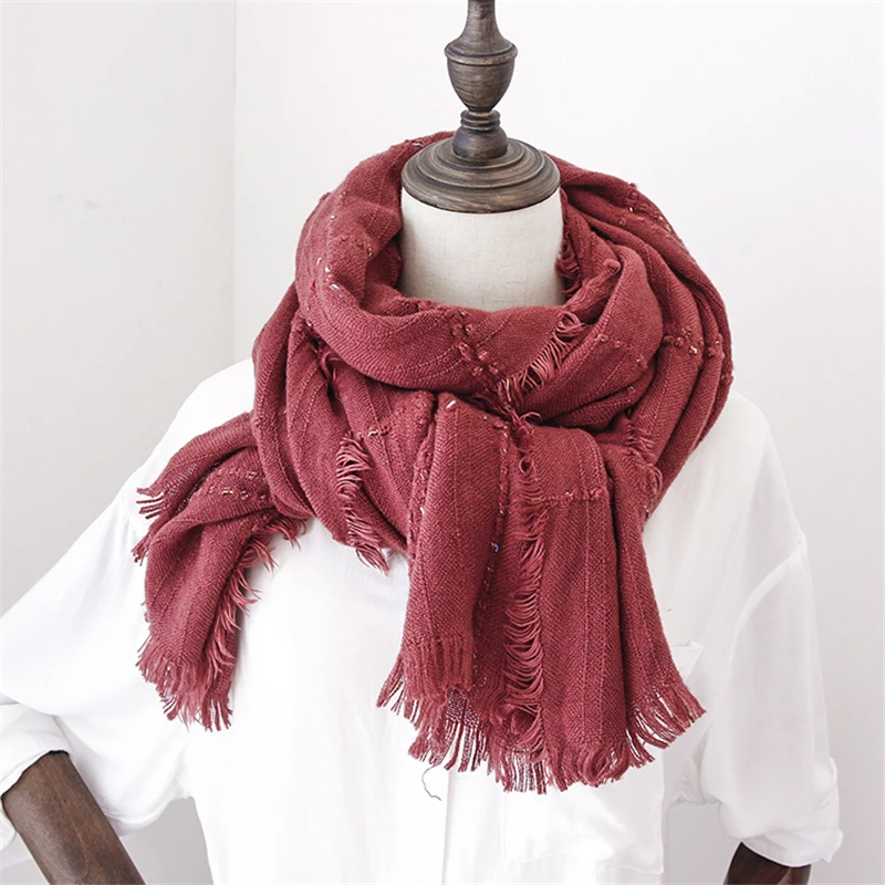 Модный однотонный шарф унисекс мягкие шарфы шали весна осень зима кашемировые шарфы женские/мужские шарфы