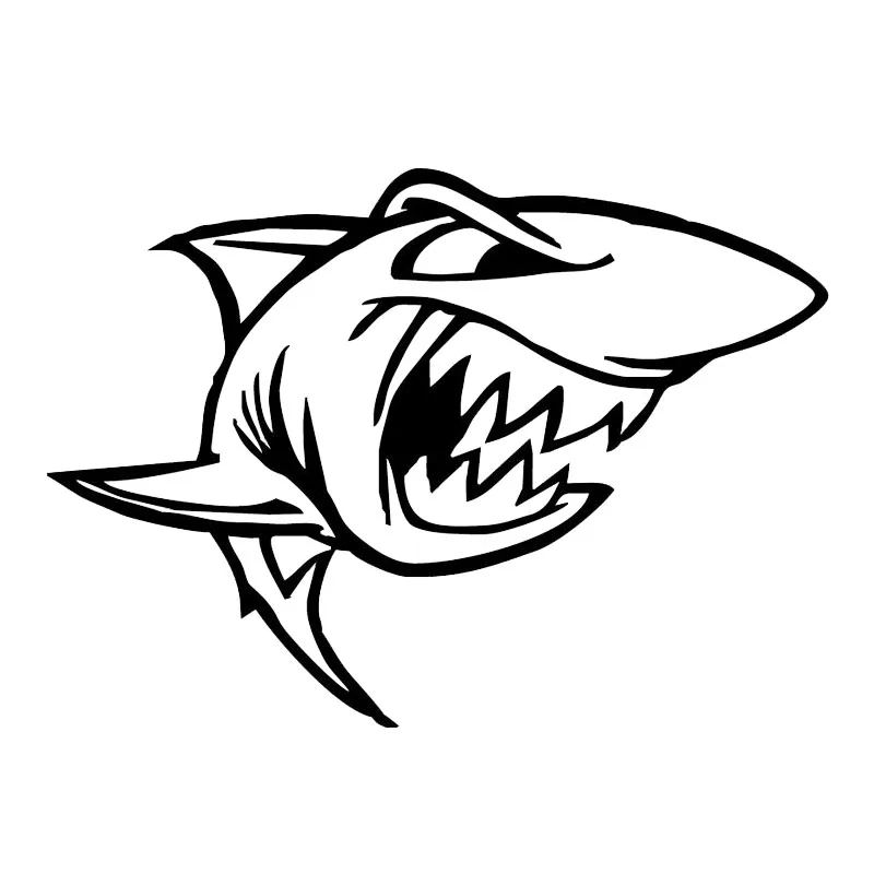 Виниловые наклейки Angry Fish The Shark 15 3*11 см креативная личность Стайлинг автомобиля