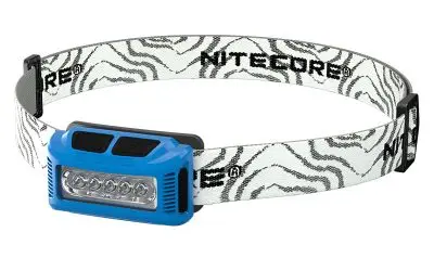 Топ продаж Nitecore NU10 CRI налобный фонарь высокая производительность 5LED USB Перезаряжаемый Li-io аккумулятор 150 часов работы для кемпинга, бега на открытом воздухе - Испускаемый цвет: Синий