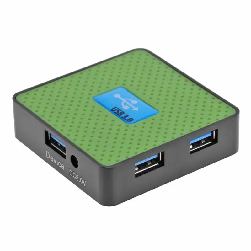 Алюминий Внешний 4 порты и разъёмы USB 3,0 хаб Высокоскоростной адаптер сплиттер для ноутбука