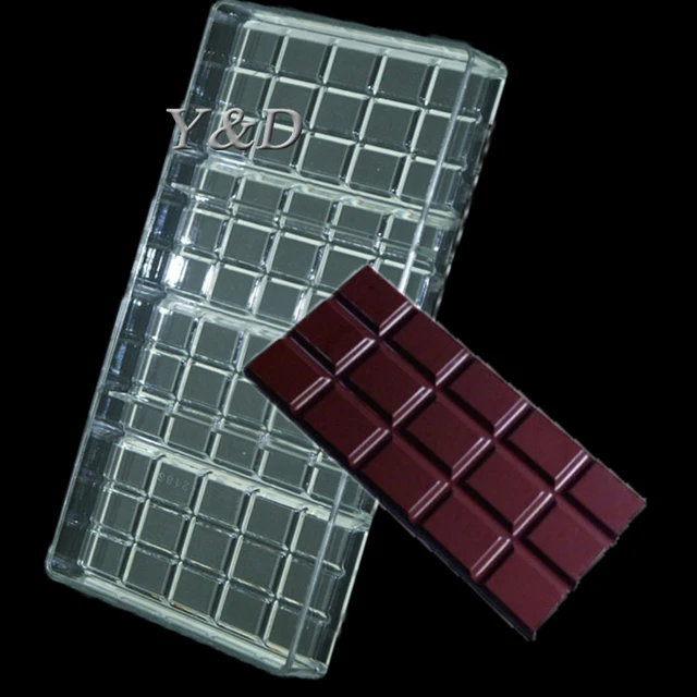 Goldbaking Chocolate Bar Maker Injection Hard Polycarbonate Chocolate Mold PC Candy Mould