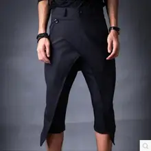 27-44 Мужская одежда GD стилист волос Мода боковая молния Альтернативная сцена повседневные шаровары плюс размер певица костюмы