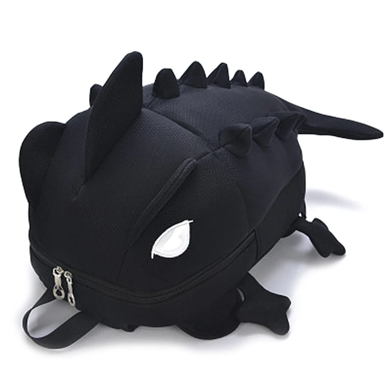 Детский рюкзак с 3D рисунком динозавра, милый школьный рюкзак для школьников, Рождественский подарок - Цвет: Black