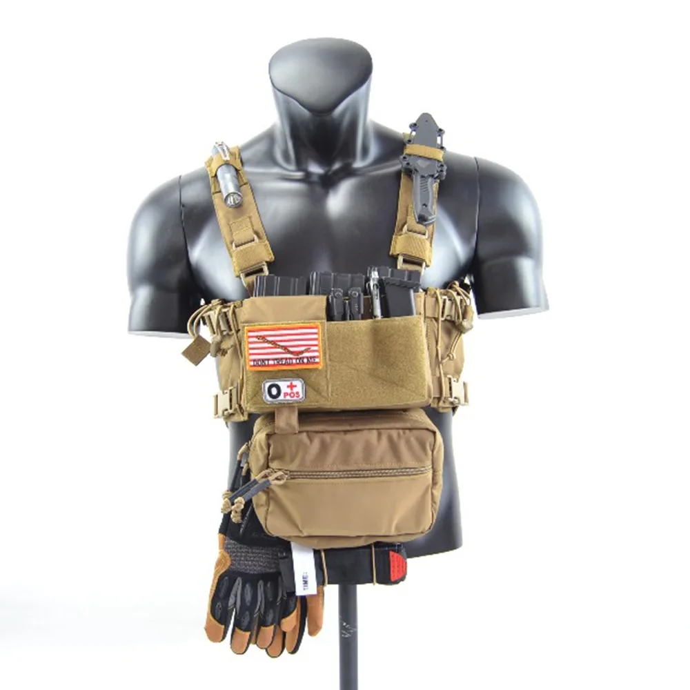 Chassis MK 3 Chest Rig Multicam Spirit Hunting Vest AR 5.56 9mm Mag Pouch Insert Tactical Vest  Airsoft Paintball Vest TW-CR02