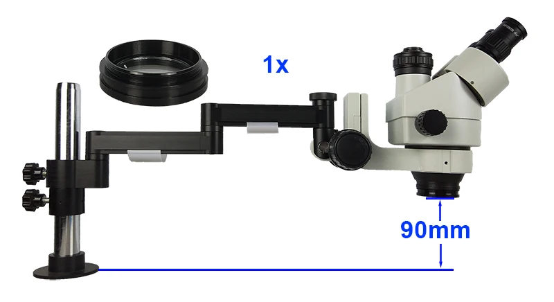 Efix 3,5-90X Складная универсальная подставка тринокулярная паяльная стерео HDMI HD камера микроскоп непрерывный зум ремонт телефона