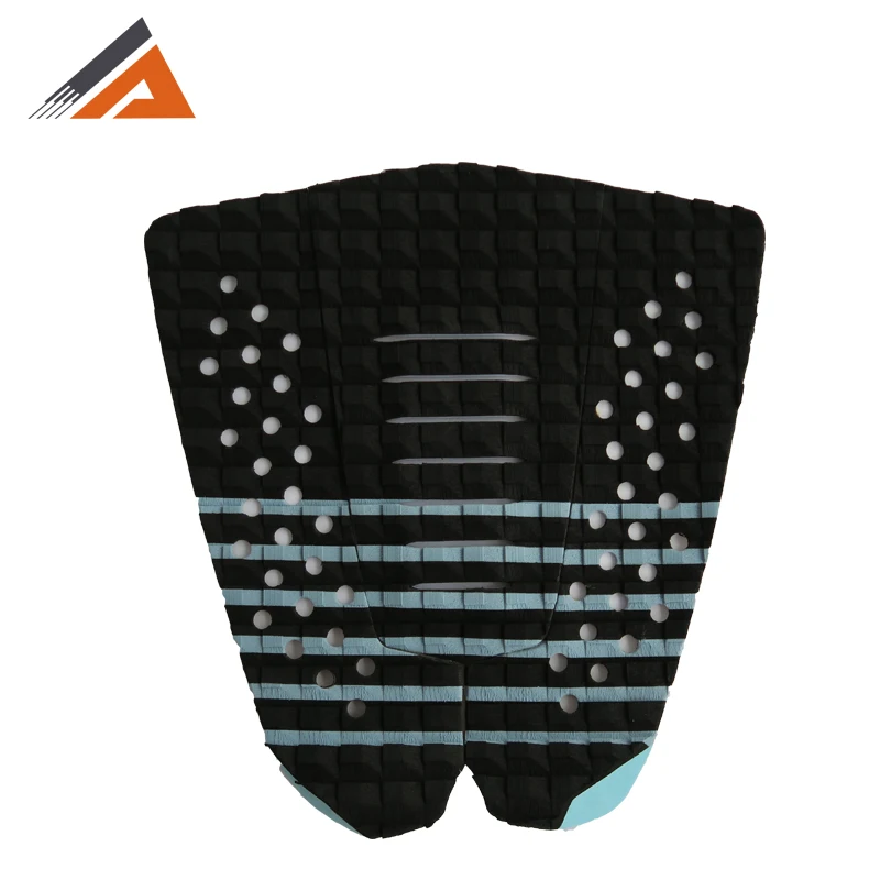 

3M Blue Surfboard Tail Pad Surf Traction Pad Three Pieces Deck Grip For Surfing