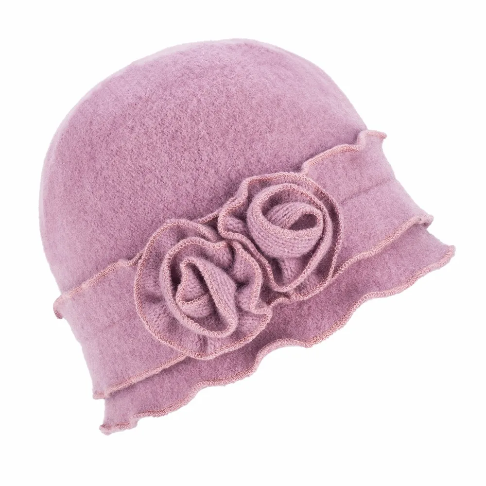 Lawliet, зимняя шапка, женский берет, 1920 s, стиль Гэтсби, одноцветная, два цветка, шапочка, шерстяные шапки для женщин, женская шапка вязанная крючком, A285