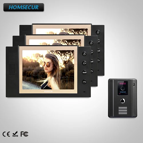 

HOMSECUR 8" Video Door Entry Phone Call System+LCD Color Screen for House/Flat TC011-B + TM801-B