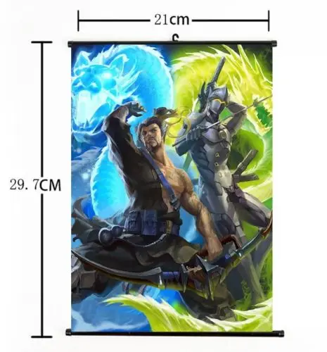 

Blizzard Game Overwatch OW Hanzo Genji Japan Anime 60*90cm Wall Scroll Poster