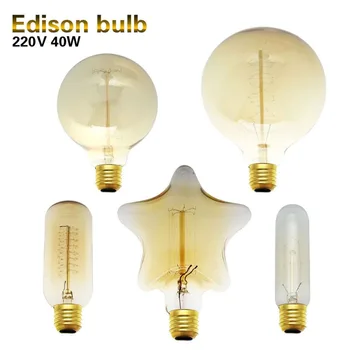 

AmmToo Retro LED Bulb E27 Vintage Filament Light Bulb AC220V Lampada LED Edison Globe Lamp 2W 4W 6W 8W Replace Incandescent Lamp
