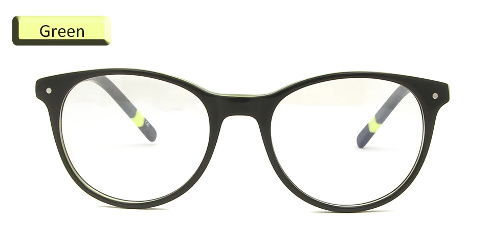 SORBERN детские круглые очки для студентов, близорукость, ацетатные оптические оправы, Детские винтажные обычные очки разных цветов
