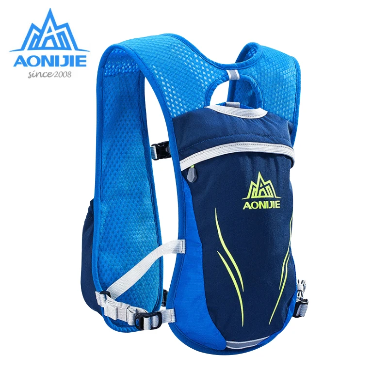 AONIJIE correr maratón hidratación nailon 5.5L bolsas para correr al aire libre senderismo mochila chaleco maratón ciclismo mochila