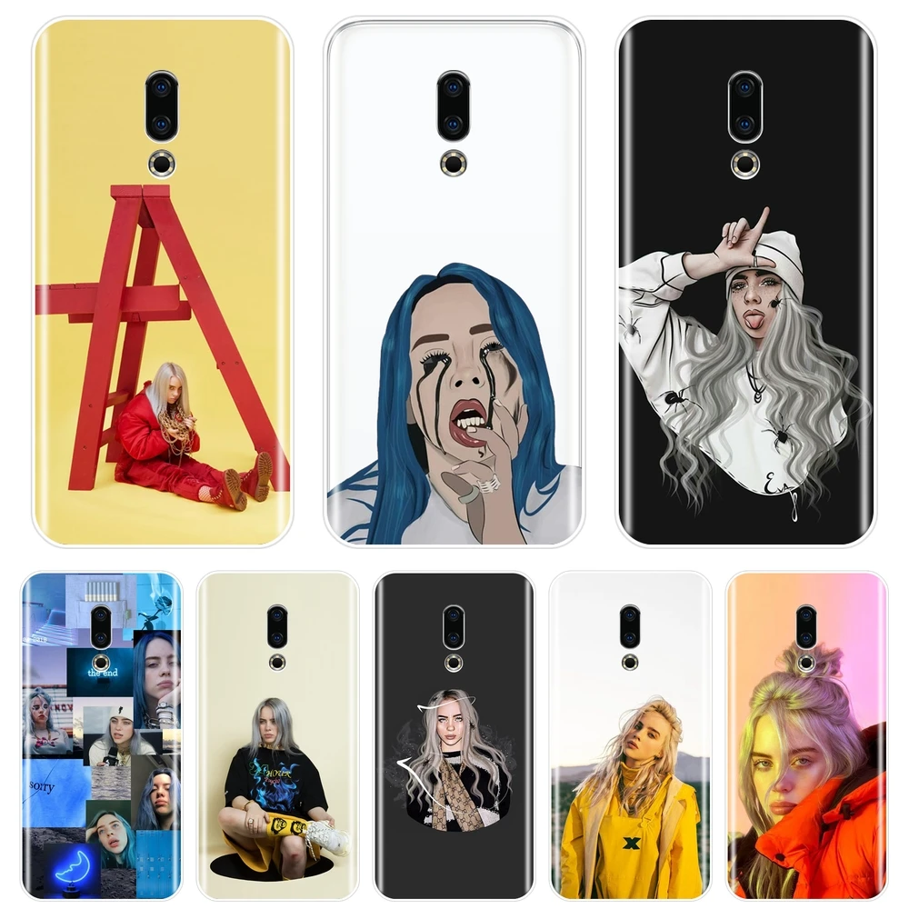 

Back Cover For Meizu 15 Lite 16 Plus 16th 16x Billie Eilish Cool Girl Silicone Soft Phone Case For Meizu Pro 6 7 Plus U10 U20