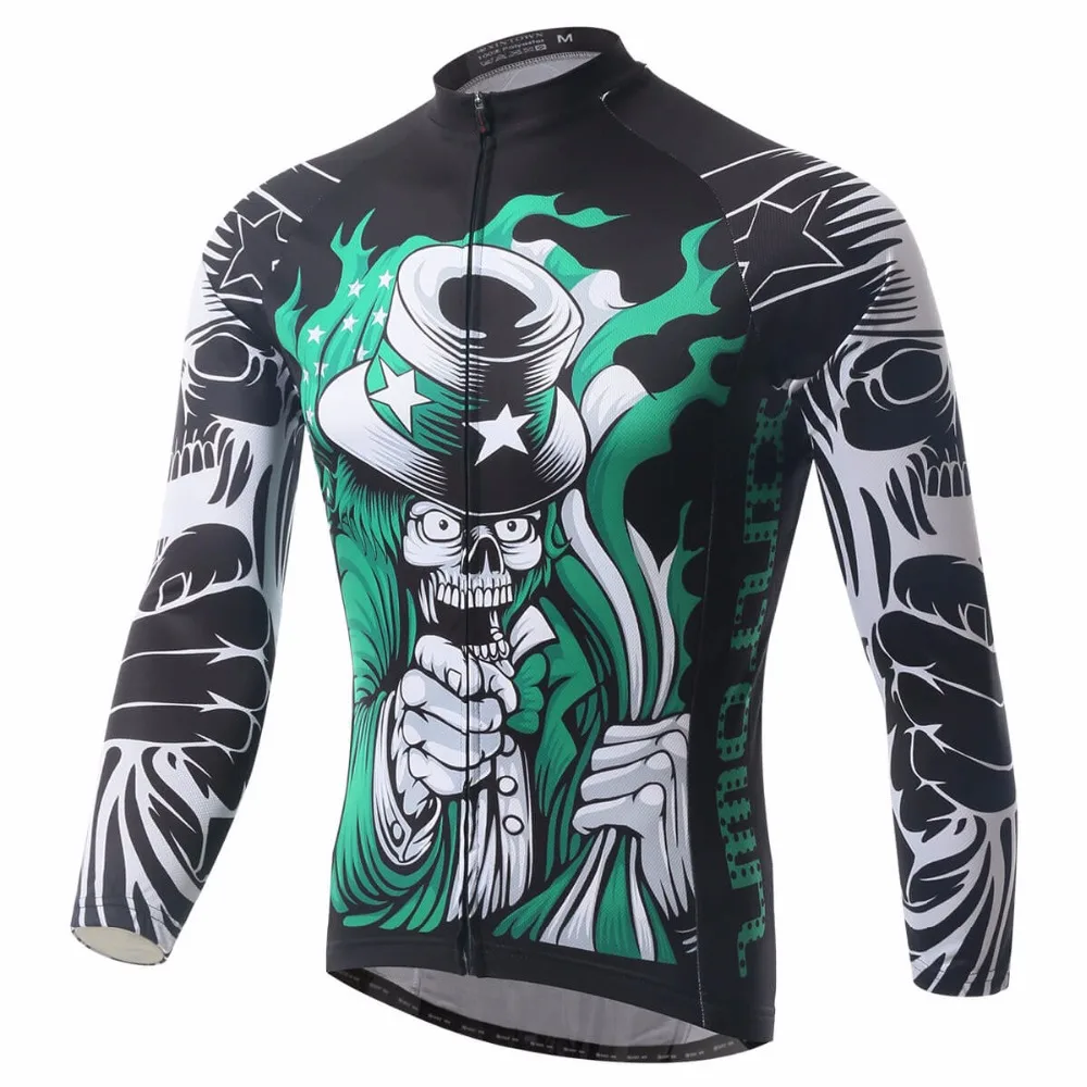 

XINTOWN Men/Women Cycling Jersey MTB Road Bike Team Bicycle Long Sleeve Cycling Jersey Wear Jacket Breathable Quick-dry