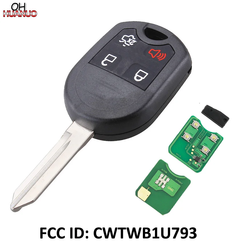 4 Button Remote Key Fob for Ford F150 250 350 2011 2016 315/433MHz with
