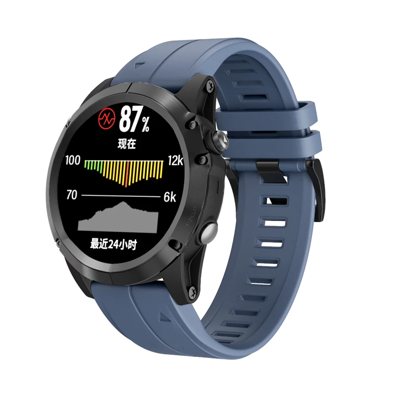 26 мм 22 мм силиконовый ремешок для часов Garmin Fenix 5X5 Plus 3 3HR D2 S60 MK1 Смарт-часы Quick Release Easyfit ремешок на запястье